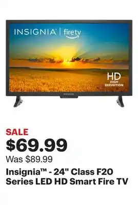 Best Buy Insignia - 24 Class F20 Series LED HD Smart Fire TV offer