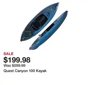 Dick's Sporting Goods Quest Canyon 100 Kayak offer