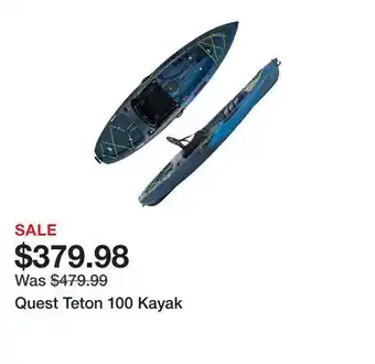 Dick's Sporting Goods Quest Teton 100 Kayak offer