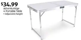 Aldi Adventuridge 4 Portable Table offer