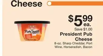 Fairway Store Market President Pub Cheese offer