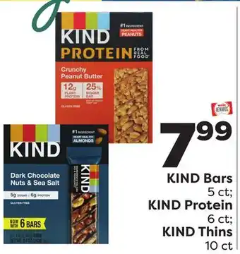 Weis Markets KIND Bars 5 ct KIND Protein 6 ct KIND Thins 10 ct offer