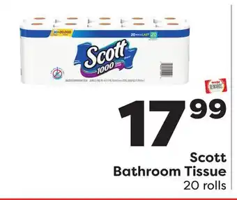 Weis Markets Scott Bathroom Tissue offer