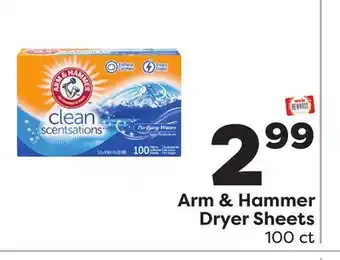 Weis Markets Arm & Hammer Dryer Sheets offer