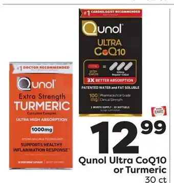 Weis Markets Qunol Ultra CoQ10 or Turmeric offer
