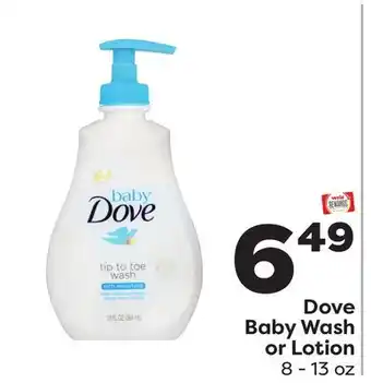 Weis Markets Dove Baby Wash or Lotion offer