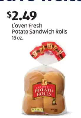 Aldi L'oven Fresh Potato Sandwich Rolls offer