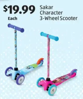 Aldi Sakar Character 3-Wheel Scooter offer