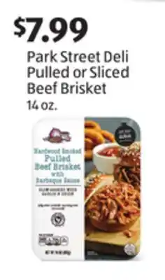 Aldi Park Street Deli Pulled or Sliced Beef Brisket offer