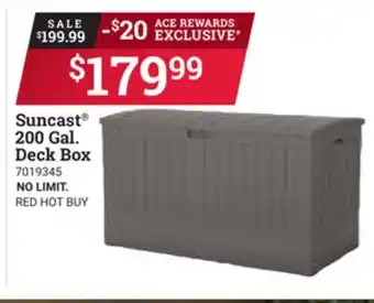 Ace Hardware Suncast 200 Gal. Deck Box offer