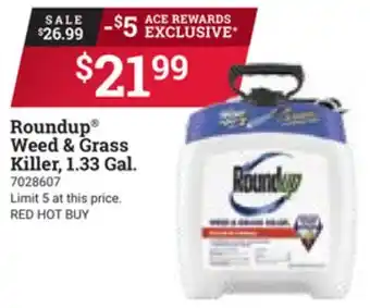 Ace Hardware Roundup Weed & Grass Killer, 1.33 Gal offer