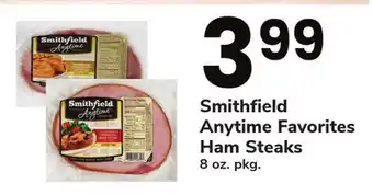 ACME Smithfield Anytime Favorites Ham Steaks offer