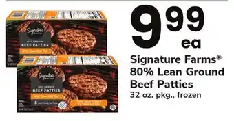 ACME Signature Farms 80% Lean Ground Beef Patties offer