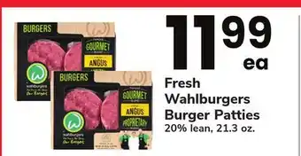 ACME Fresh Wahlburgers Burger Patties offer