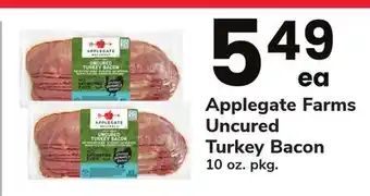 ACME Applegate Farms Uncured Turkey Bacon offer
