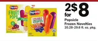 ACME Popsicle Frozen Novelties offer