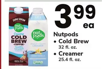 ACME Nutpods Cold Brew 32 fl. oz., Creamer 25.4 fl. oz offer