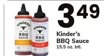 ACME Kinder's BBQ Sauce offer