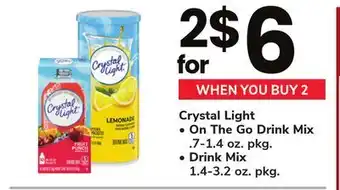 ACME Crystal Light On The Go Drink Mix. 7-1.4 oz. pkg., Drink Mix 1.4-3.2 oz. pkg offer
