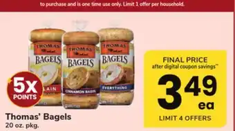 ACME Thomas' Bagels offer