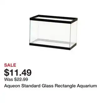 Petsmart Aqueon Standard Glass Rectangle Aquarium offer