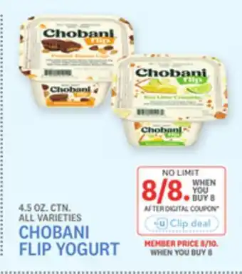 Kings Food Markets CHOBANI FLIP YOGURT offer