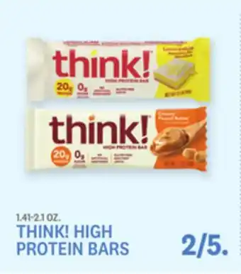 Kings Food Markets THINK! HIGH PROTEIN BARS offer