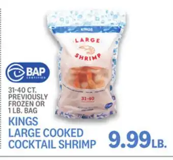 Kings Food Markets KINGS LARGE COOKED COCKTAIL SHRIMP offer