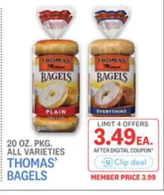 Kings Food Markets THOMAS' BAGELS offer