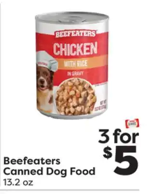 Weis Markets Beefeaters Canned Dog Food offer