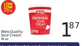 Weis Markets Weis Quality Sour Cream offer