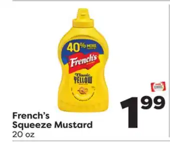 Weis Markets French's Squeeze Mustard offer