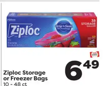 Weis Markets Ziploc Storage or Freezer Bags offer