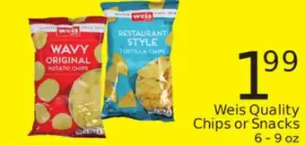 Weis Markets Weis Quality Chips or Snacks offer