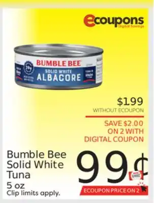 Weis Markets Bumble Bee Solid White Tuna offer