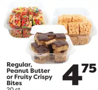 Weis Markets Regular, Peanut Butter or Fruity Crispy Bites offer