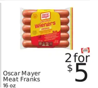 Weis Markets Oscar Mayer Meat Franks offer