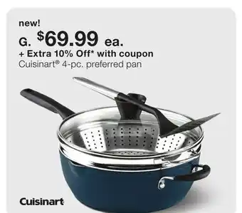 JC Penney Cuisinart 4-pc. preferred pan offer