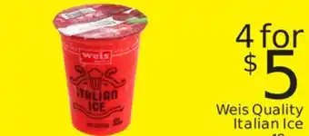 Weis Markets Weis Quality Italian Ice offer