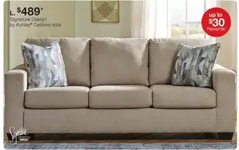 JC Penney Signature Design by Ashley Deltona sofa offer