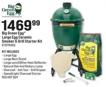 Ace Hardware Big Green Egg Large Egg Ceramic Smoker & Grill Starter Kit offer