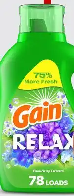 Target Gain 113-oz. liquid laundry detergent offer