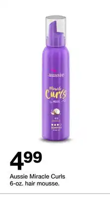 Target Aussie Miracle Curls 6 - oz. hair mousse offer