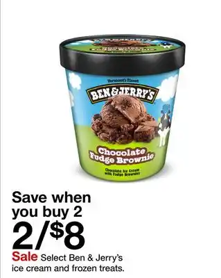 Target Select Ben & Jerry's ice cream and frozen treats offer