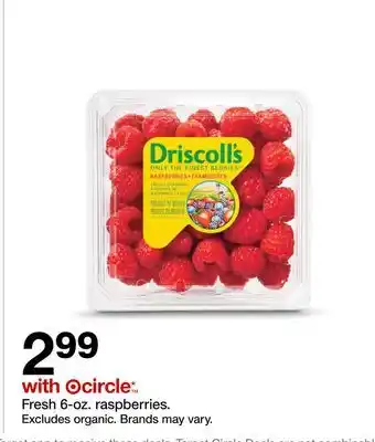 Target Fresh 6-oz. raspberries offer