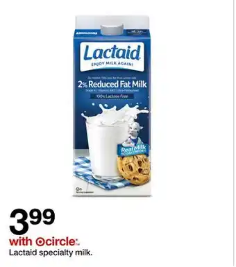 Target Lactaid specialty milk offer