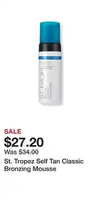 Ulta Beauty St. Tropez Self Tan Classic Bronzing Mousse offer