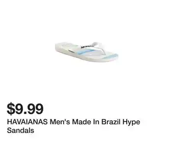 Marshalls HAVAIANAS Men's Made In Brazil Hype Sandals offer