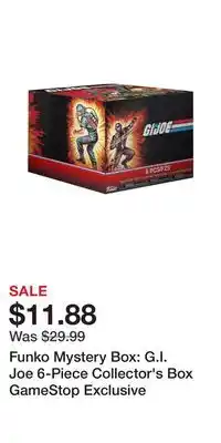 Game Stop Funko Mystery Box: G.I. Joe 6-Piece Collector's Box GameStop Exclusive offer