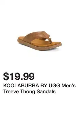 Marshalls KOOLABURRA BY UGG Men's Treeve Thong Sandals offer